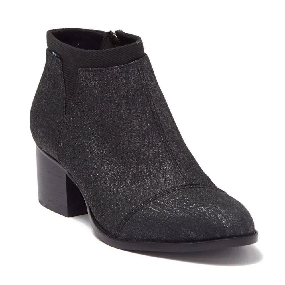 Toms | Loren Shimmer Block Booties